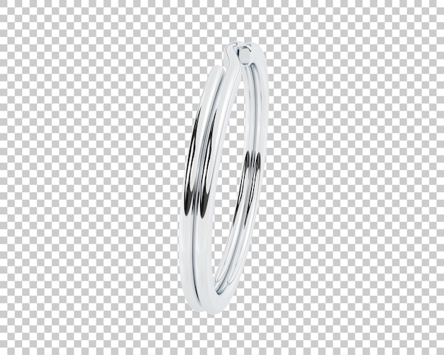 Schmuck isoliert auf dem Hintergrund 3D-Rendering-Illustration