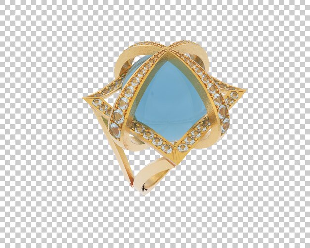 Schmuck isoliert auf dem Hintergrund 3D-Rendering-Illustration