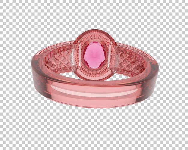 Schmuck isoliert auf dem Hintergrund 3D-Rendering-Illustration
