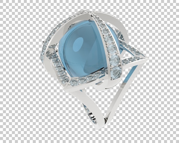 Schmuck isoliert auf dem Hintergrund 3D-Rendering-Illustration