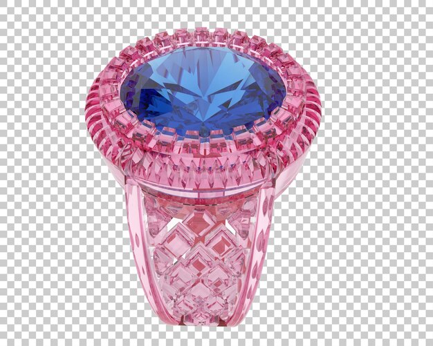 Schmuck isoliert auf dem Hintergrund 3D-Rendering-Illustration