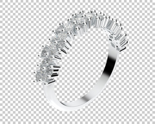 Schmuck isoliert auf dem Hintergrund 3D-Rendering-Illustration