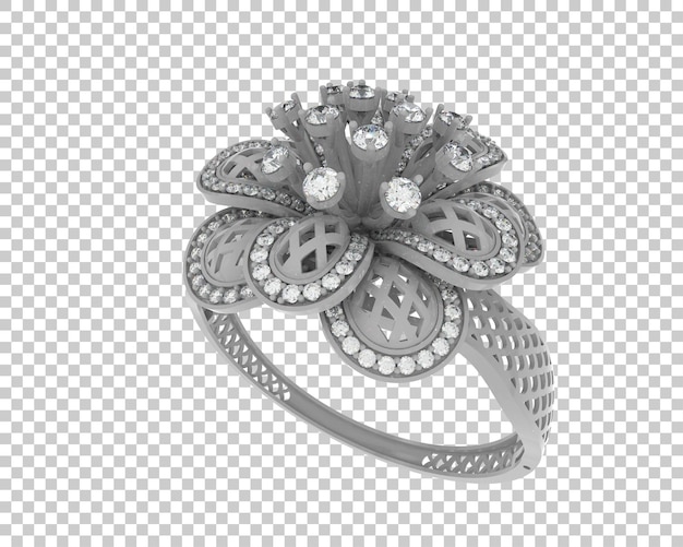 Schmuck isoliert auf dem Hintergrund 3D-Rendering-Illustration