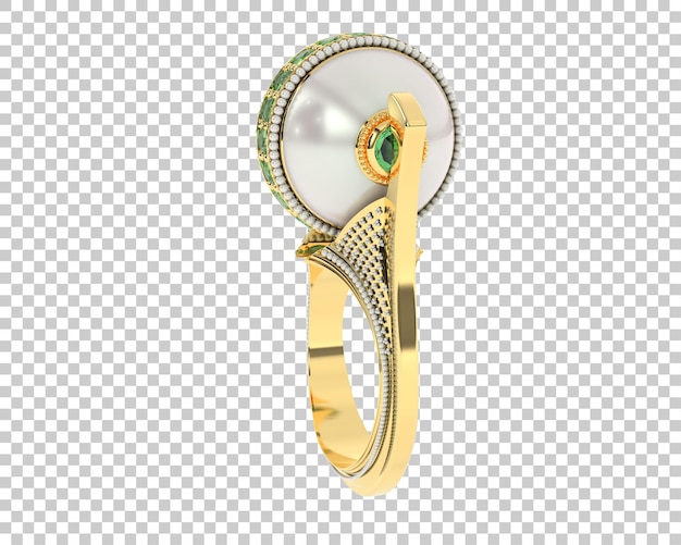 Schmuck isoliert auf dem Hintergrund 3D-Rendering-Illustration