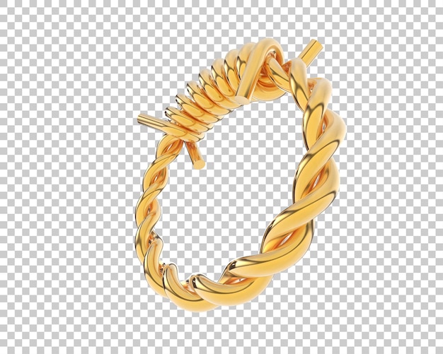 Schmuck isoliert auf dem Hintergrund 3D-Rendering-Illustration