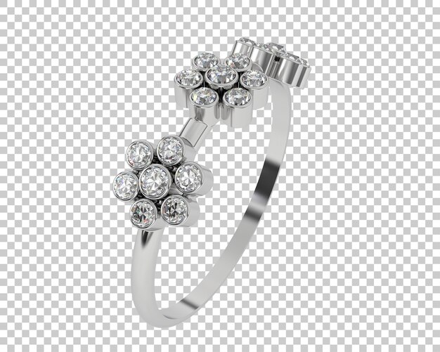 Schmuck isoliert auf dem Hintergrund 3D-Rendering-Illustration