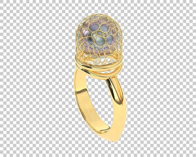 Schmuck isoliert auf dem Hintergrund 3D-Rendering-Illustration