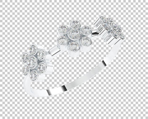 Schmuck isoliert auf dem Hintergrund 3D-Rendering-Illustration