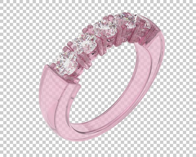 Schmuck isoliert auf dem Hintergrund 3D-Rendering-Illustration