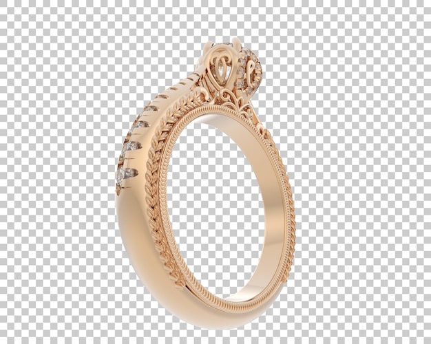 Schmuck isoliert auf dem Hintergrund 3D-Rendering-Illustration