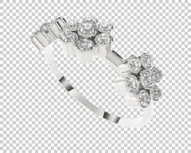 Schmuck isoliert auf dem Hintergrund 3D-Rendering-Illustration