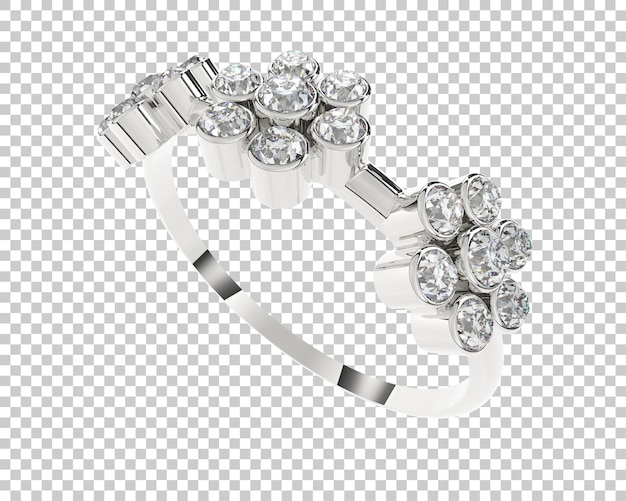 Schmuck isoliert auf dem hintergrund 3d-rendering-illustration