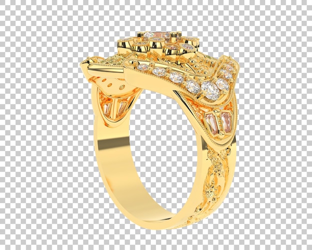 Schmuck isoliert auf dem Hintergrund 3D-Rendering-Illustration
