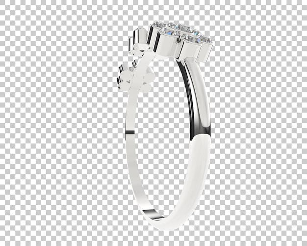 Schmuck isoliert auf dem Hintergrund 3D-Rendering-Illustration