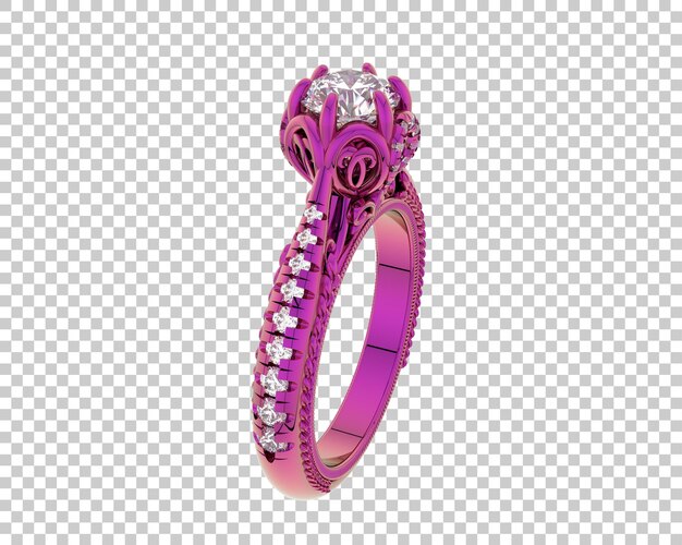 Schmuck isoliert auf dem Hintergrund 3D-Rendering-Illustration