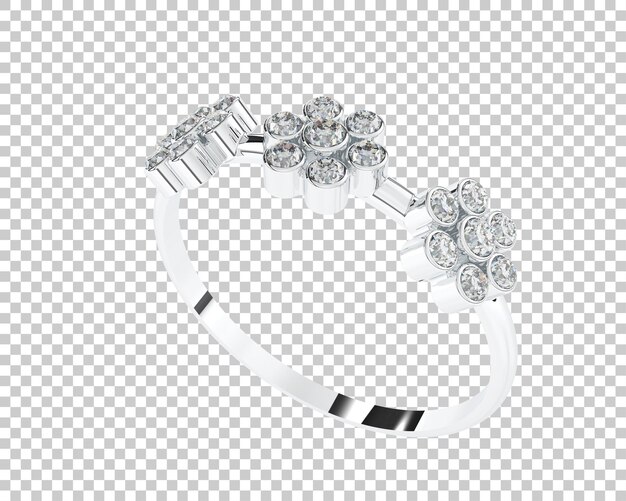 Schmuck isoliert auf dem Hintergrund 3D-Rendering-Illustration