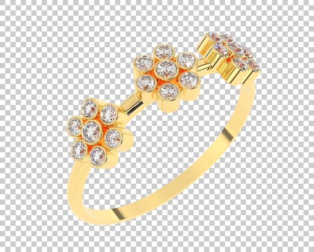 Schmuck isoliert auf dem Hintergrund 3D-Rendering-Illustration