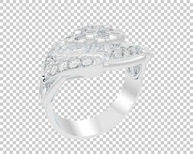 PSD schmuck isoliert auf dem hintergrund 3d-rendering-illustration