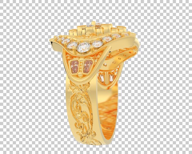 Schmuck isoliert auf dem Hintergrund 3D-Rendering-Illustration