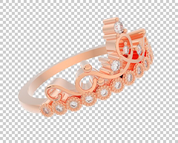 Schmuck isoliert auf dem Hintergrund 3D-Rendering-Illustration
