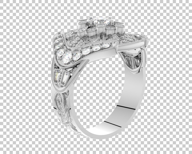 Schmuck isoliert auf dem Hintergrund 3D-Rendering-Illustration
