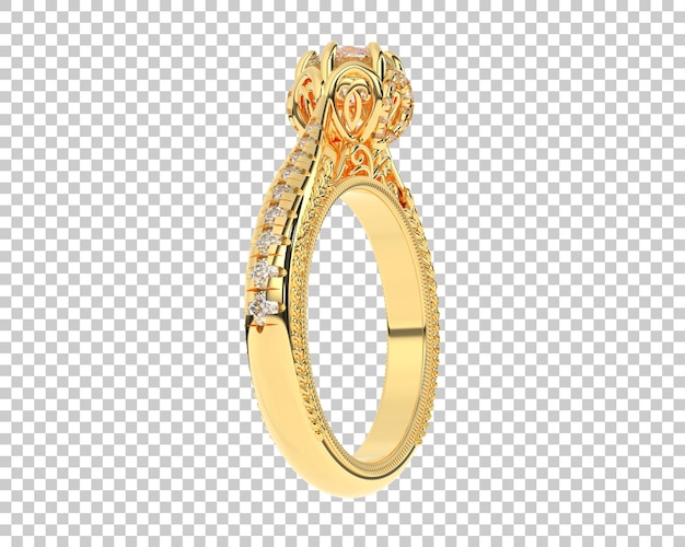 Schmuck isoliert auf dem Hintergrund 3D-Rendering-Illustration