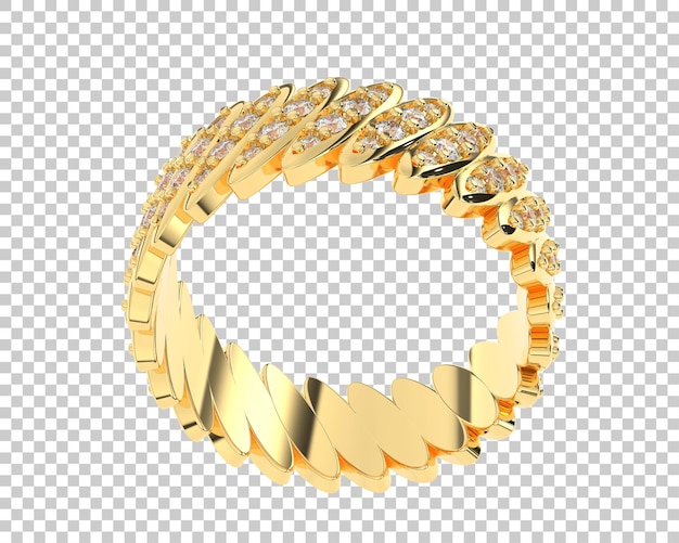 Schmuck isoliert auf dem Hintergrund 3D-Rendering-Illustration