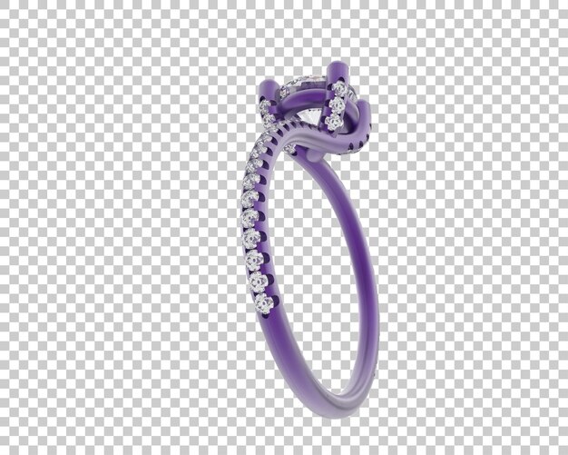 Schmuck isoliert auf dem Hintergrund 3D-Rendering-Illustration