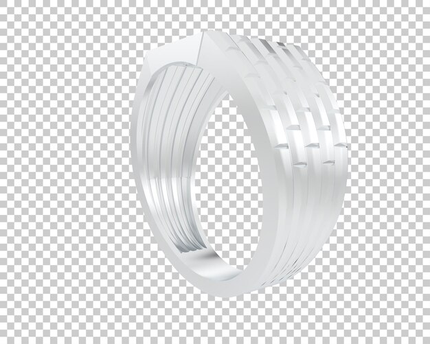 PSD schmuck isoliert auf dem hintergrund 3d-rendering-illustration