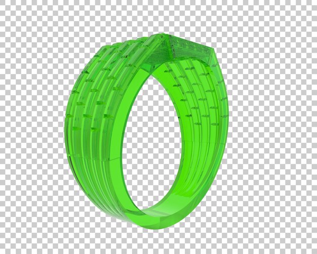 Schmuck isoliert auf dem Hintergrund 3D-Rendering-Illustration