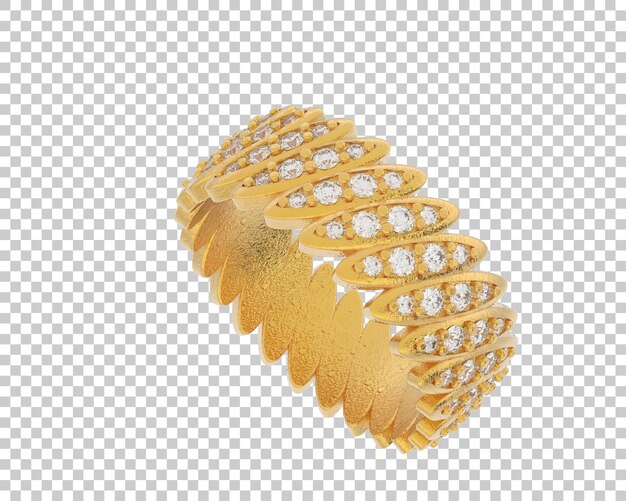Schmuck isoliert auf dem Hintergrund 3D-Rendering-Illustration