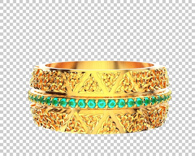 PSD schmuck isoliert auf dem hintergrund 3d-rendering-illustration