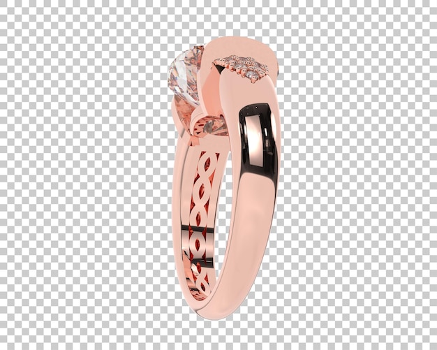 Schmuck isoliert auf dem Hintergrund 3D-Rendering-Illustration