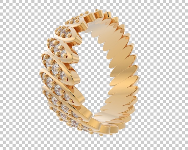 Schmuck isoliert auf dem Hintergrund 3D-Rendering-Illustration