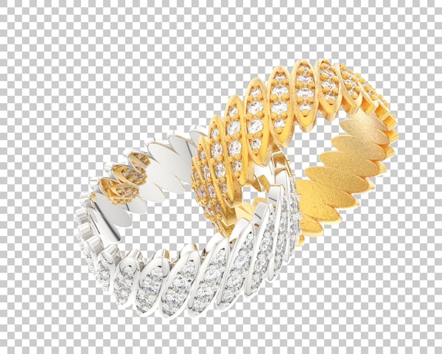 Schmuck isoliert auf dem Hintergrund 3D-Rendering-Illustration