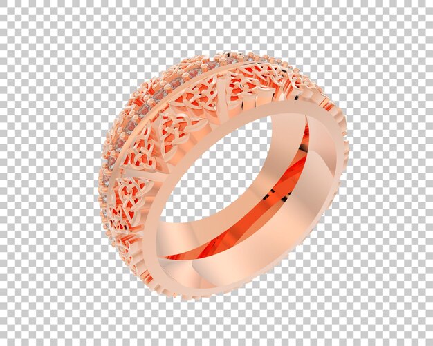 Schmuck isoliert auf dem Hintergrund 3D-Rendering-Illustration