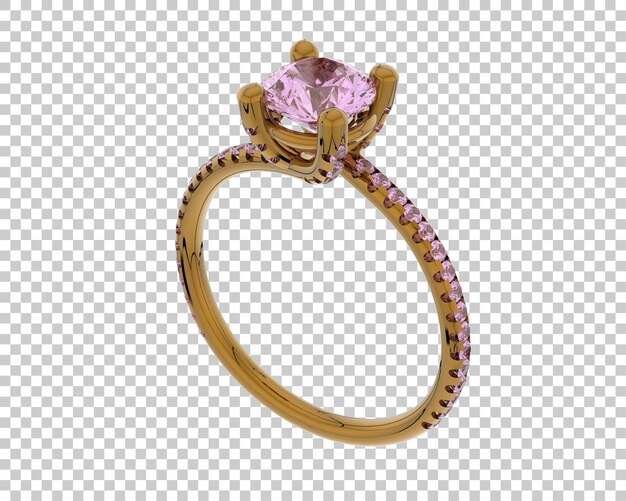 Schmuck isoliert auf dem Hintergrund 3D-Rendering-Illustration