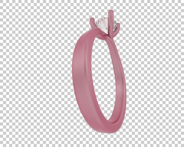 Schmuck isoliert auf dem Hintergrund 3D-Rendering-Illustration