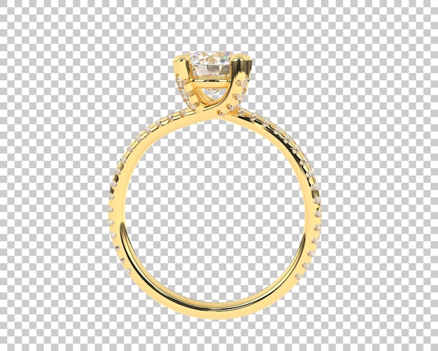 Schmuck isoliert auf dem Hintergrund 3D-Rendering-Illustration