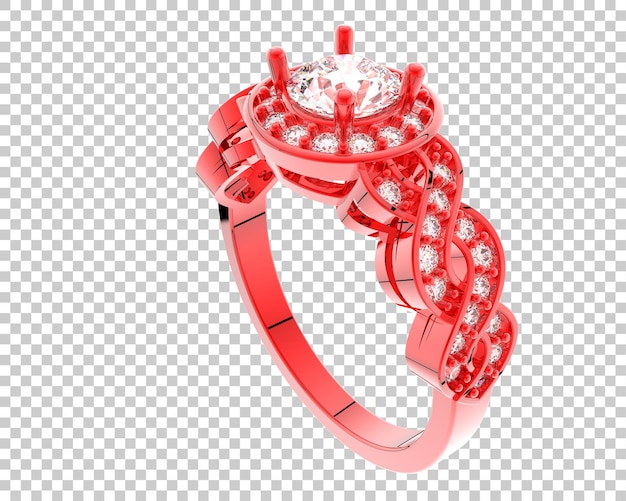 Schmuck isoliert auf dem Hintergrund 3D-Rendering-Illustration