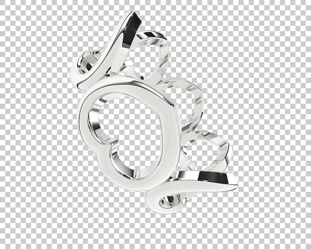 Schmuck isoliert auf dem Hintergrund 3D-Rendering-Illustration