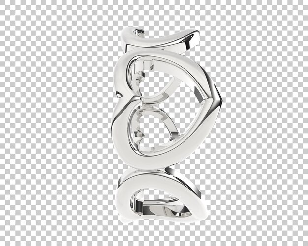 Schmuck isoliert auf dem Hintergrund 3D-Rendering-Illustration