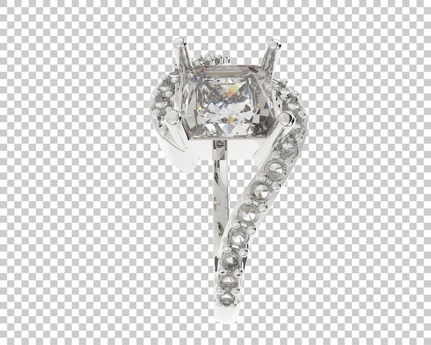 Schmuck isoliert auf dem Hintergrund 3D-Rendering-Illustration