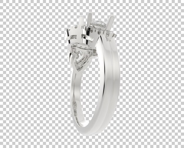 Schmuck isoliert auf dem Hintergrund 3D-Rendering-Illustration