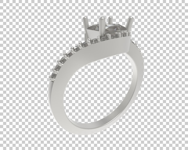 Schmuck isoliert auf dem Hintergrund 3D-Rendering-Illustration