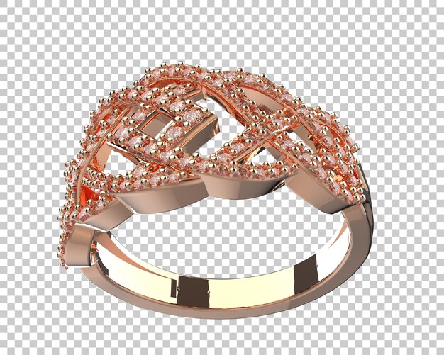 Schmuck isoliert auf dem Hintergrund 3D-Rendering-Illustration