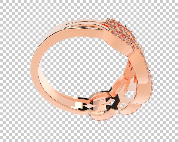 Schmuck isoliert auf dem Hintergrund 3D-Rendering-Illustration
