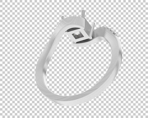 PSD schmuck isoliert auf dem hintergrund 3d-rendering-illustration