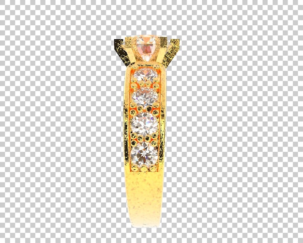 Schmuck isoliert auf dem Hintergrund 3D-Rendering-Illustration