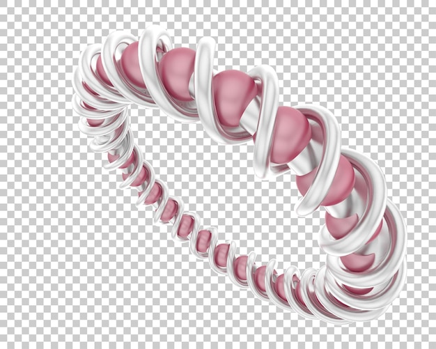 Schmuck isoliert auf dem Hintergrund 3D-Rendering-Illustration